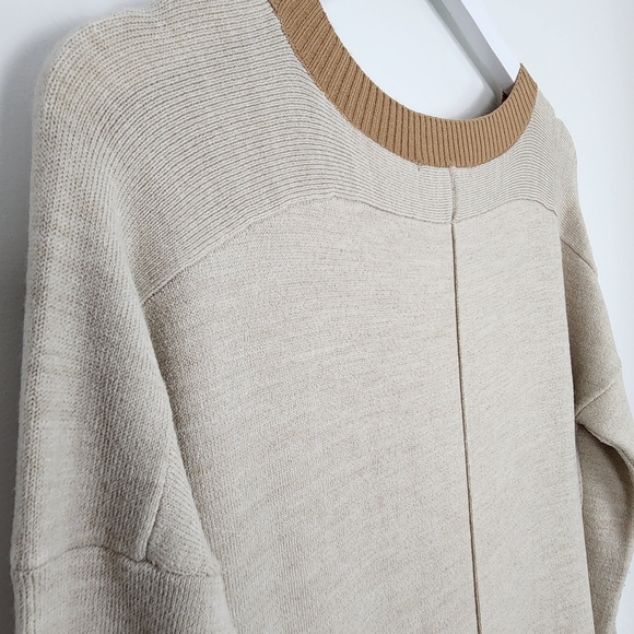 French Connection Size M Camel Tan Long Sleeve Sweater Dress - Picture 9 of 9